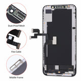 For iPhone XS 5.8" Black LCD Screen Display Touch Digitizer Assembly Replacement